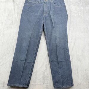 LL Bean Mens Jeans Double L Classic Fit Straight Denim 36x30(28) Dark Wash Blue